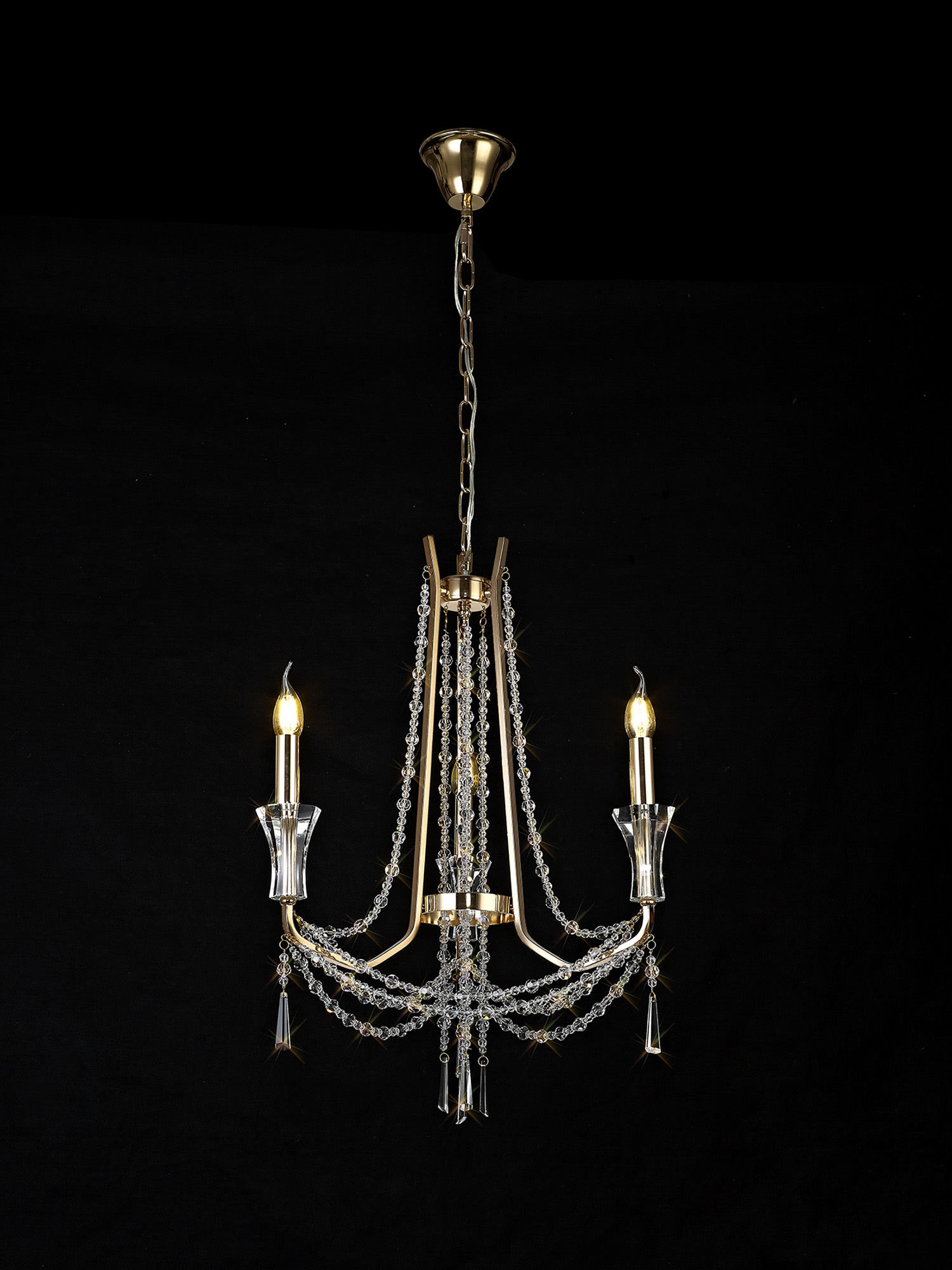 IL31752  Armand Pendant 3 Light French Gold